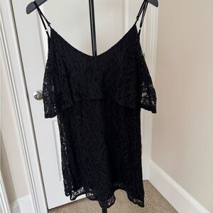 The Hanger Black Lace Tank/ Tunic